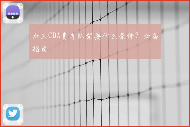 加入CBA青年队需要什么条件?必备指南
